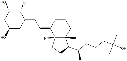 1,25-dihydroxydihydrotachysterol(3) 结构式