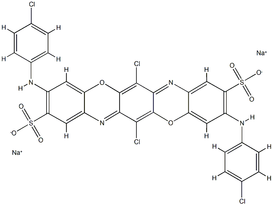 2,9-Triphenodioxazinedisulfonic acid, 6,13- dichloro-3,10-bis[(4-chlorophenyl)amino]-, disodium salt 2,9-triphenodioxazinedisulfonic acid, 6,13-dichloro-3,10-bis[(4-chlorophenyl)am 9-triphenodioxazinedisulfonic acid,6,13-dichloro-3,10-bis[(4-chlorophenyl)amino]- disodium salt 2,9-Triphenodioxazinedisulfonic acid,6,13-dichloro-3,10-bis[(4-chlorophenyl)amino]-,disodium salt