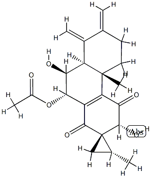 66451-12-5 (1S,2R)-10'β-Acetoxy-3',4',4'b,5',6',7',8',8'aβ,9',10'-decahydro-3'β,9'α-dihydroxy-2,4'bα-dimethyl-7',8'-bis(methylene)spiro[cyclopropane-1,2'(1'H)-phenanthrene]-1',4'-dione
