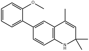 6-(2-Methoxybiphenyl)-2,2,4-triMethyl-1,2-dihydroquinoline Structure