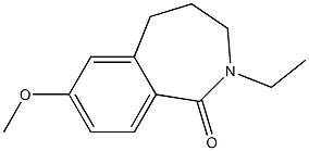 1H-2-Benzazepin-1-one,2-ethyl-2,3,4,5-tetrahydro-7-methoxy-(9CI) 化学構造式