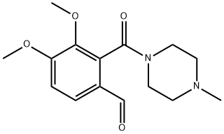2-(4-Methyl-1-piperazinylcarbonyl)veratrum aldehyde Struktur
