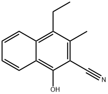 2-Naphthalenecarbonitrile,4-ethyl-1-hydroxy-3-methyl-(9CI) Structure