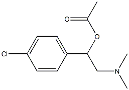 β-Acetoxy-4-chloro-N,N-dimethylbenzeneethanamine 结构式