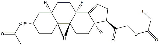 67462-38-8 (17α)-3β,21-Dihydroxy-5β-pregn-14-en-20-one 3-acetate 21-iodoacetate