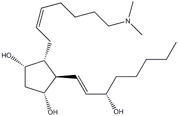 N-dimethylaminoprostaglandin F2alpha Struktur