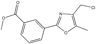 METHYL 3-(4-(CHLOROMETHYL)-5-METHYLOXAZOL-2-YL)BENZOATE Struktur