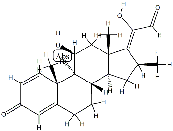 BetaMethasone-17,20 21-Aldehyde Structure