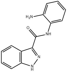 1H-Indazole-3-carboxamide,N-(2-aminophenyl)-(9CI) 化学構造式