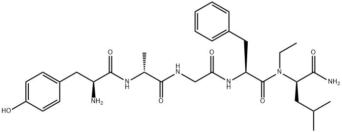 2-Ala-5-N-Et-Leu-enkephalinamide Structure