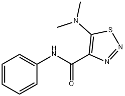 1,2,3-Thiadiazole-4-carboxamide,5-(dimethylamino)-N-phenyl-(9CI) Struktur