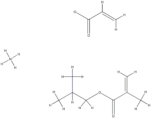 2-Propenoic acid, 2-methyl-, 2-methylpropyl ester, polymer with ammoni um 2-propenoate|