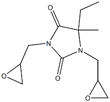 POLY(5-ETHYL-5-METHYL-1,3-BIS(OXIRANYLMETHYL) 2,4-IMIDAZOLIDINEDIONE)) Struktur