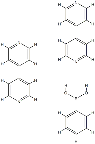 Boronic acid, phenyl-, compd. with 4,4'-bipyridine (1:2) 结构式