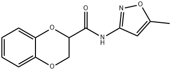 1,4-Benzodioxin-2-carboxamide,2,3-dihydro-N-(5-methyl-3-isoxazolyl)-(9CI) 化学構造式
