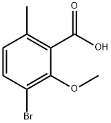 3-溴-2-甲氧基-6-甲基苯甲酸 结构式