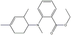 2-[[[2,4(或3,5)-二甲基-3-环己烯-1-基]甲基]氨基]苯甲酸乙酯, 68228-09-1, 结构式