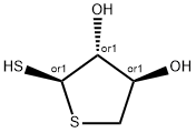 3,4-Thiophenediol, tetrahydro-2-mercapto-, (2R,3R,4R)-rel- (9CI) Structure