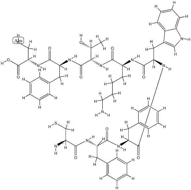 somatostatin, octapeptide-Trp(8)- 化学構造式