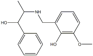α-[1-[(2-Hydroxy-3-methoxybenzyl)amino]ethyl]benzyl alcohol Structure