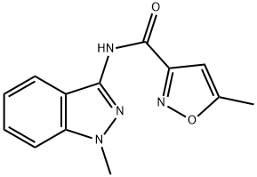 3-Isoxazolecarboxamide,5-methyl-N-(1-methyl-1H-indazol-3-yl)-(9CI),685830-13-1,结构式