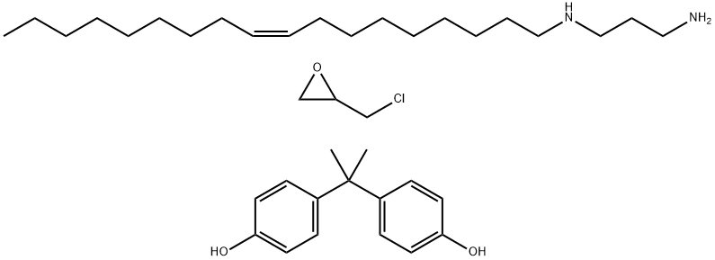 Phenol, 4,4'-(1-methylethylidene)bis-, polymer with (chloromethyl)oxirane, reaction products with (Z)-N-9-octadecenyl-1,3-propanediamine|