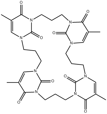 1,3-trimethylene thymine cyclic tetramer Structure