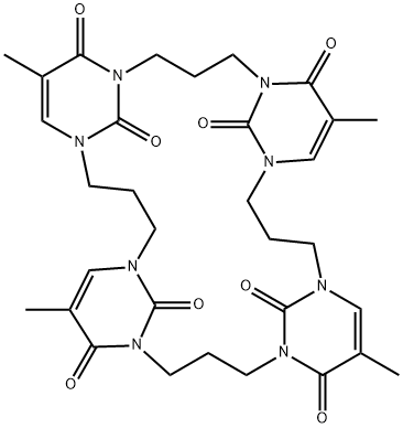 1,3-trimethylene thymine cyclic tetramer,68675-73-0,结构式