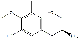 Benzenepropanol, β-aMino-3-hydroxy-4-Methoxy-5-Methyl-, (βS)- Struktur