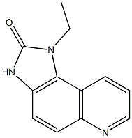 2H-Imidazo[4,5-f]quinolin-2-one,1-ethyl-1,3-dihydro-(9CI) Struktur