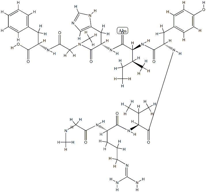 angiotensin II, Sar(1,7)-,68941-20-8,结构式
