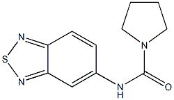 1-Pyrrolidinecarboxamide,N-2,1,3-benzothiadiazol-5-yl-(9CI) Structure