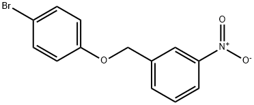 1-(4-bromophenoxymethyl)-3-nitrobenzene 化学構造式
