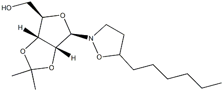 5-헥실-2-(2-O,3-O-이소프로필리덴-β-D-리보푸라노실)이속사졸리딘