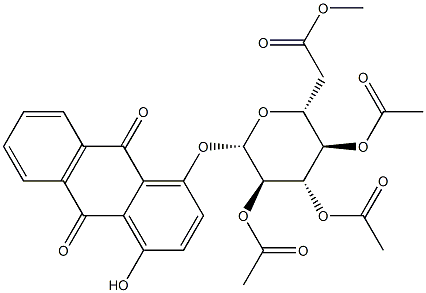 4-Hydroxy-9,10-dioxo-9,10-dihydroanthracene-1-yl 2-O,3-O,4-O,6-O-tetraacetyl-β-D-glucopyranoside|