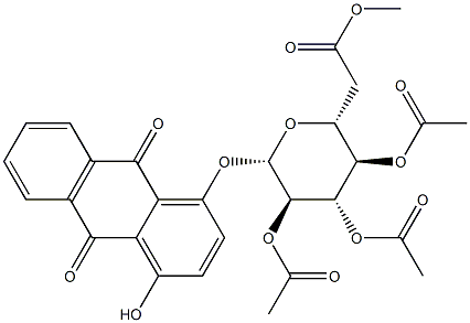 69657-90-5 4-Hydroxy-9,10-dioxo-9,10-dihydroanthracene-1-yl 2-O,3-O,4-O,6-O-tetraacetyl-β-D-glucopyranoside