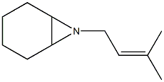 7-Azabicyclo[4.1.0]heptane,7-(3-methyl-2-butenyl)-(9CI) 化学構造式