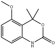 2H-3,1-Benzoxazin-2-one,1,4-dihydro-5-methoxy-4,4-dimethyl-(9CI) 化学構造式