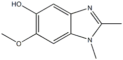 1H-Benzimidazol-5-ol,6-methoxy-1,2-dimethyl-(9CI),705927-96-4,结构式