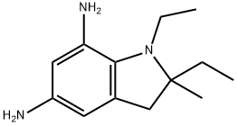 1H-Indole-5,7-diamine,1,2-diethyl-2,3-dihydro-2-methyl-(9CI) Struktur