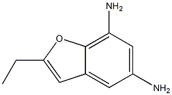 5,7-Benzofurandiamine,2-ethyl-(9CI) Struktur