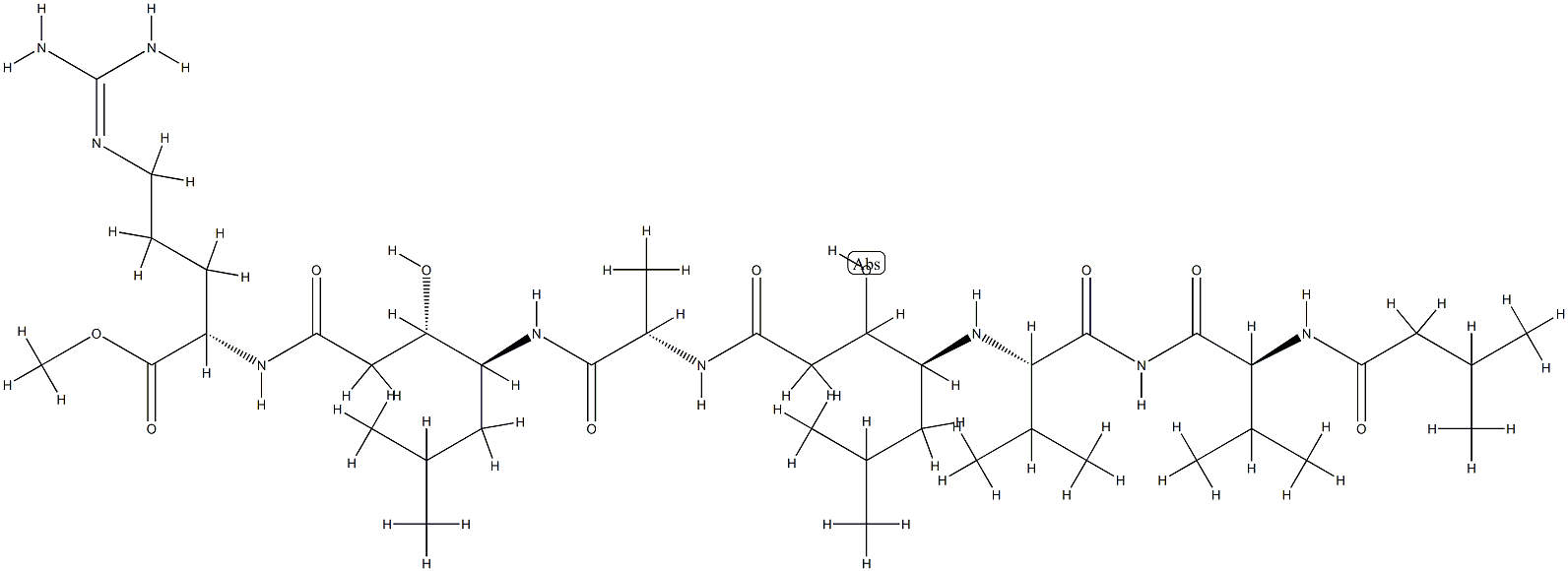 pepstatyl-arginine methyl ester Struktur