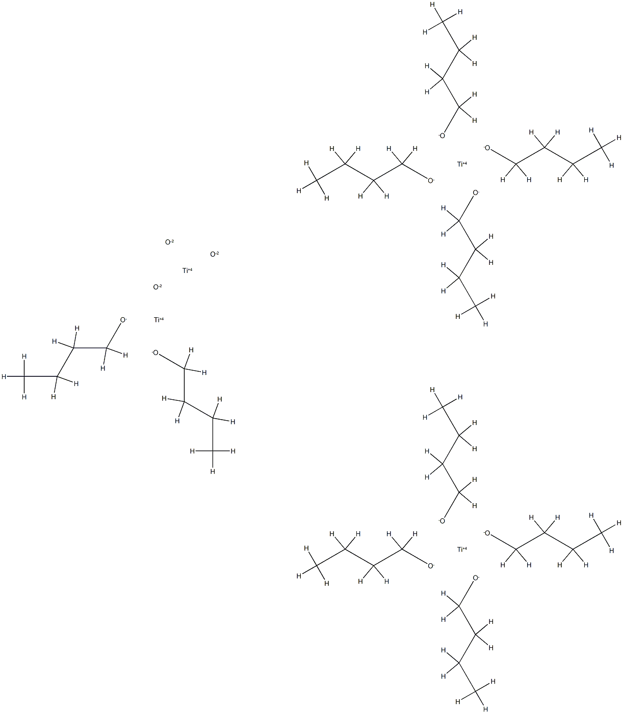 四丁氧基钛四聚物, 70799-68-7, 结构式