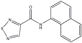 1,2,5-Thiadiazole-3-carboxamide,N-1-naphthalenyl-(9CI) 结构式