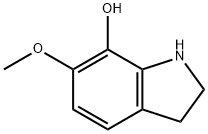 1H-Indol-7-ol,2,3-dihydro-6-methoxy-(9CI) Struktur