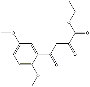 4-(2,5-ジメトキシフェニル)-2,4-ジオキソブタン酸エチル 化学構造式