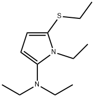 1H-Pyrrol-2-amine,N,N,1-triethyl-5-(ethylthio)-(9CI),709644-47-3,结构式