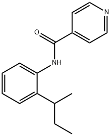 4-Pyridinecarboxamide,N-[2-(1-methylpropyl)phenyl]-(9CI) 结构式
