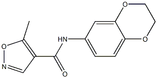 4-Isoxazolecarboxamide,N-(2,3-dihydro-1,4-benzodioxin-6-yl)-5-methyl-(9CI) Structure