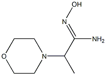 (1Z)-N'-ヒドロキシ-2-(4-モルホリニル)プロパンイミドアミド 化学構造式